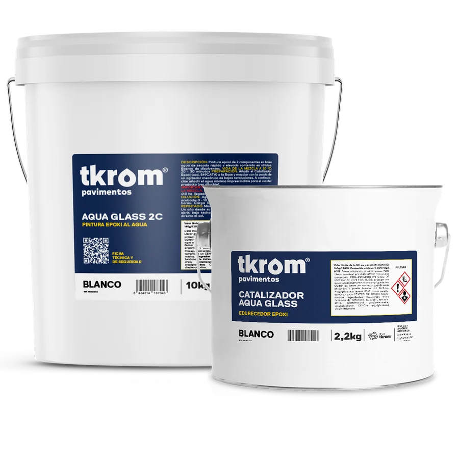 Tkrom Aqua Glass 2C, kit Base 10kg + Catalizador 2,2kg