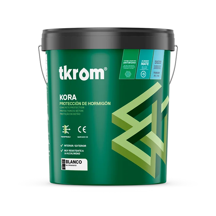 Tkrom Kora Extra Mate — pintura plástica de protección de hormigón, envase 15L