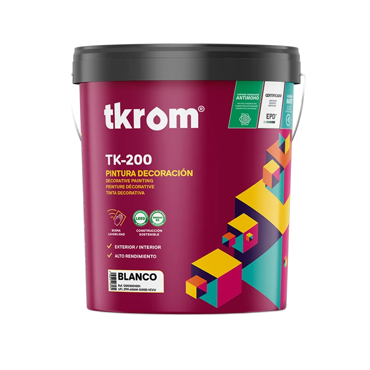 Tkrom Mate TK-200, envase 15L, blanco